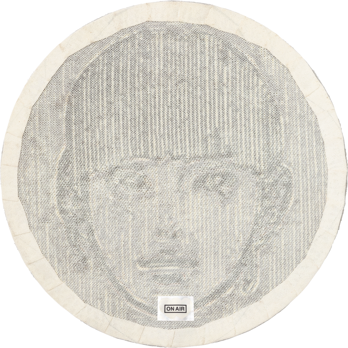 Kyne Stamp Circle Rug by ROOM (Black) – ON AIR