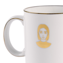 Load image into Gallery viewer, Kyne Gold Ceramic Tray & Mug Set