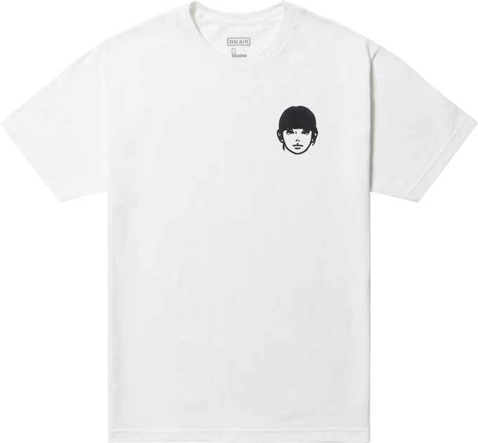 Flock Printed Kyne Stamp 6.5oz S/SL Tee (White) - ON AIR