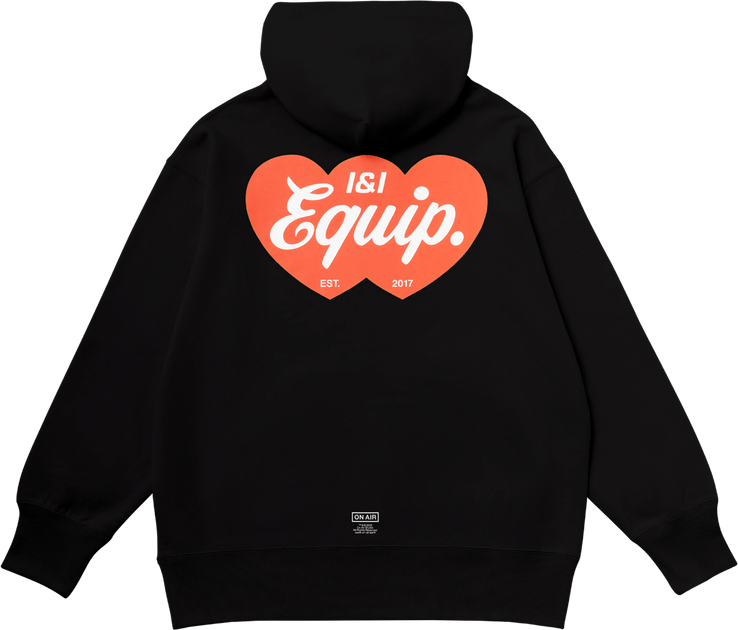 Kyne I&I Midweight Pile Pullover Hoodie (Black) - ON AIR