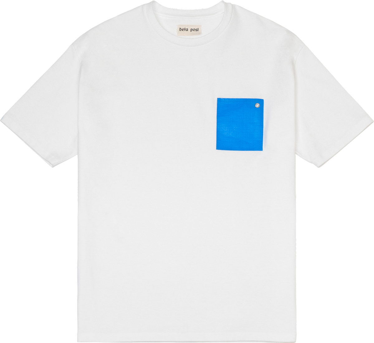 beta post ホワイト Tシャツ ブルーポケット サイズ3(L相当) w_1_front_2000_1200x1200.png?v