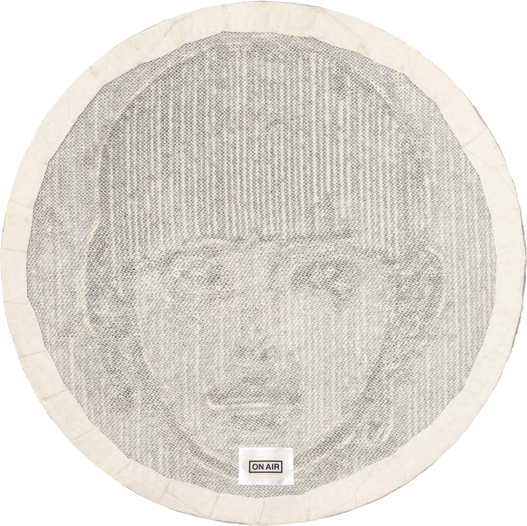 Kyne Stamp Circle Rug by ROOM (Black) – ON AIR