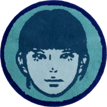 Load image into Gallery viewer, Kyne Stamp Circle Rug by ROOM (Blue)
