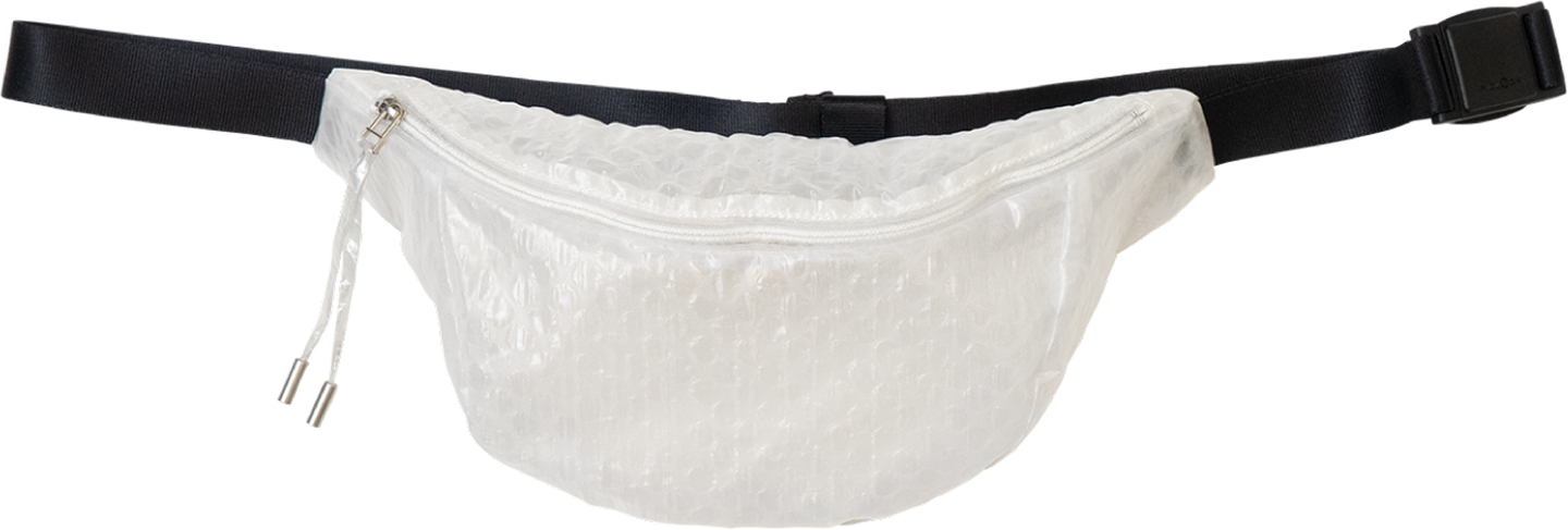 Bubble Wrap Waist Pouch (Clear) - beta post