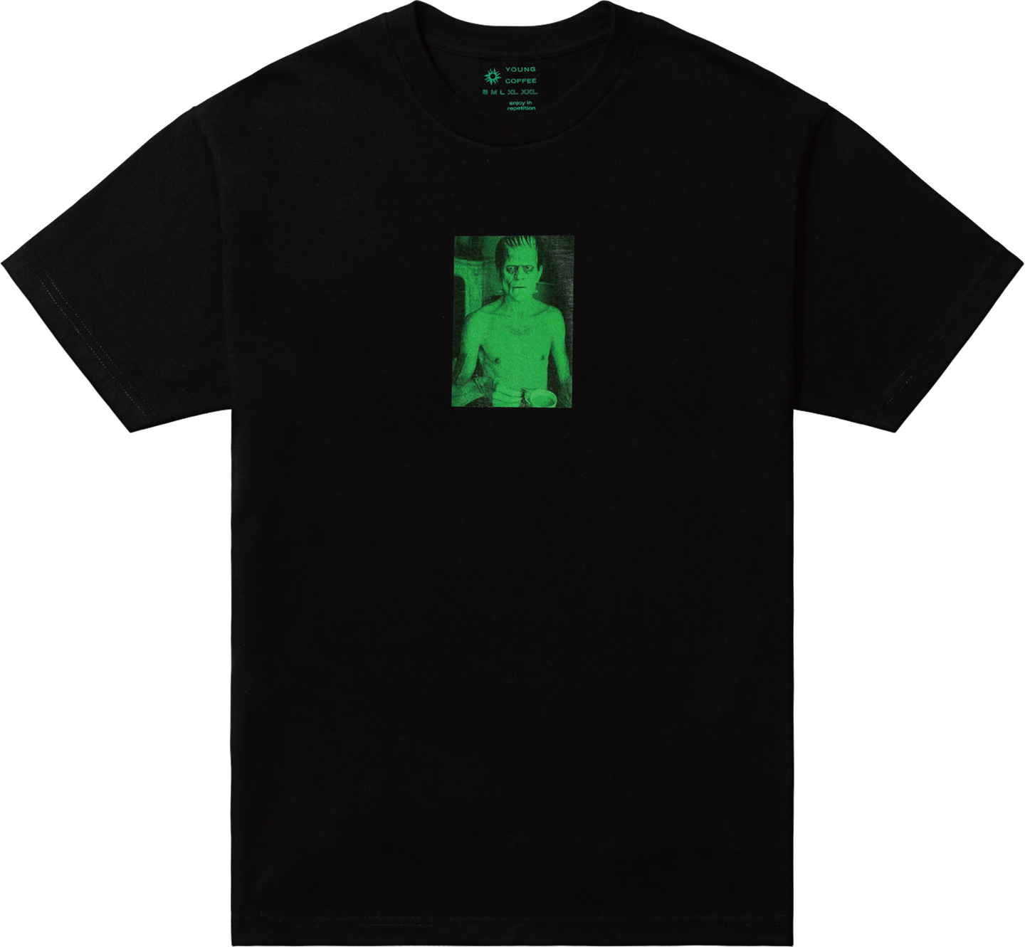 Best Wishes SS Tee (Black) - YOUNG COFFEE