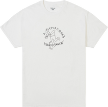 Load image into Gallery viewer, コンプライアンスにひっかかる S/SL Tee (White) - &quot;C&quot; by Ken Kagami
