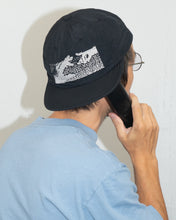 Load image into Gallery viewer, Soft Brim 6 Panel Cap - Keep in Touch (Black) - garbage
