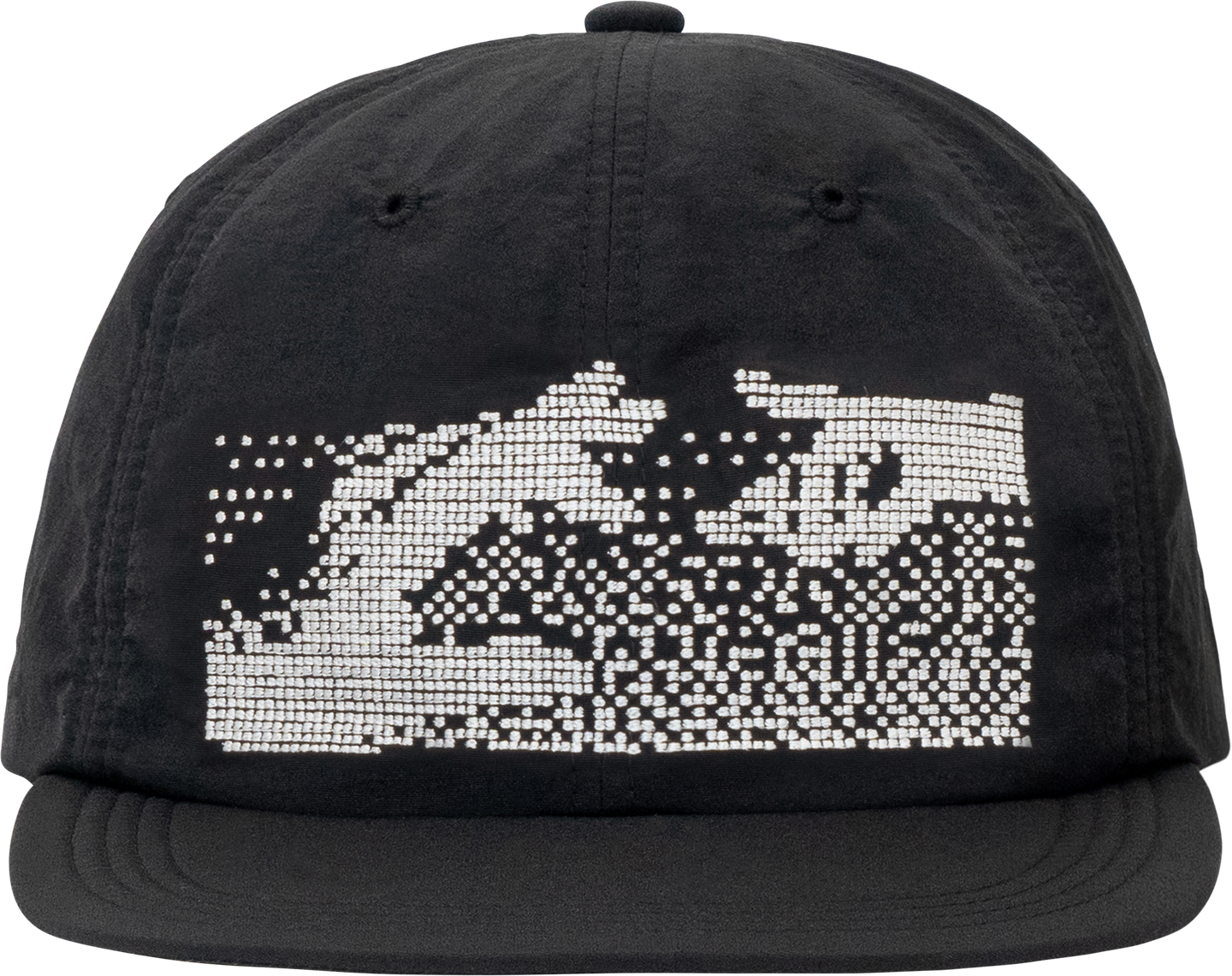 Soft Brim 6 Panel Cap - Keep in Touch (Black) - garbage