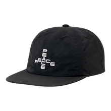 Load image into Gallery viewer, Soft Brim 6 Panel Cap - Peace (Black) - Garbage
