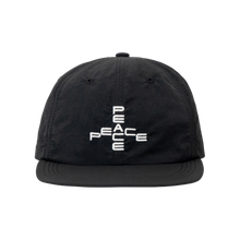 Load image into Gallery viewer, Soft Brim 6 Panel Cap - Peace (Black) - Garbage
