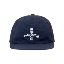 Load image into Gallery viewer, Soft Brim 6 Panel Cap - Peace (Navy) - Garbage
