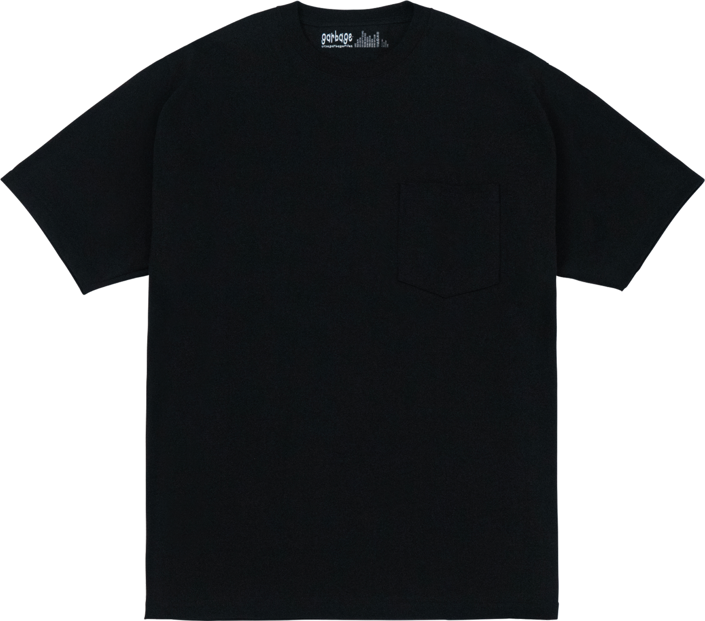 Plain Pocket Tee (Black) - garbage