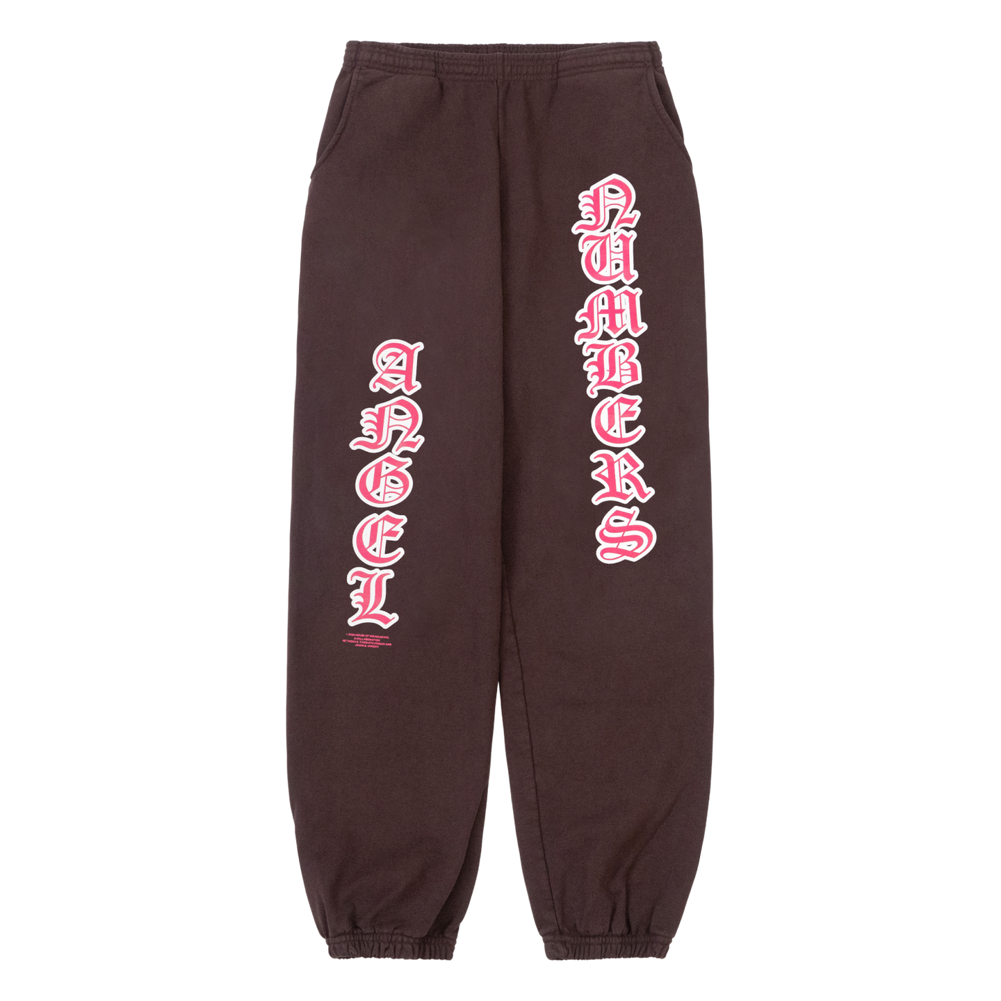Angel Numbers Sweatpants (Brown) - Miracle Seltzer