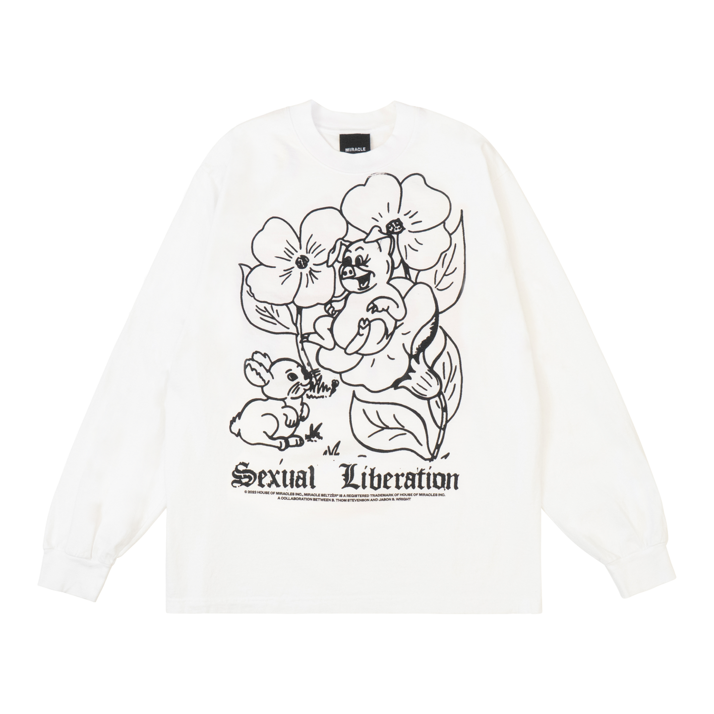 Pure Energy L/SL Tee (White) - Miracle Seltzer