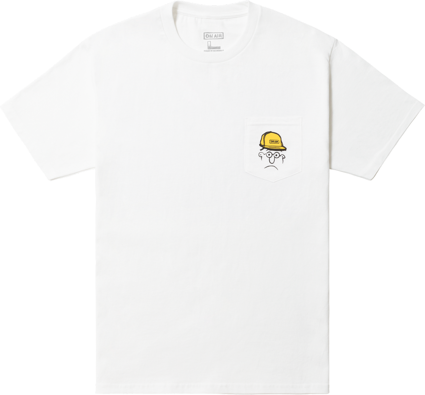 ON AIR / DDQS  S/SL Pocket Tee (White)
