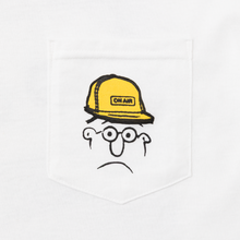 Load image into Gallery viewer, ON AIR / DDQS  S/SL Pocket Tee (White)
