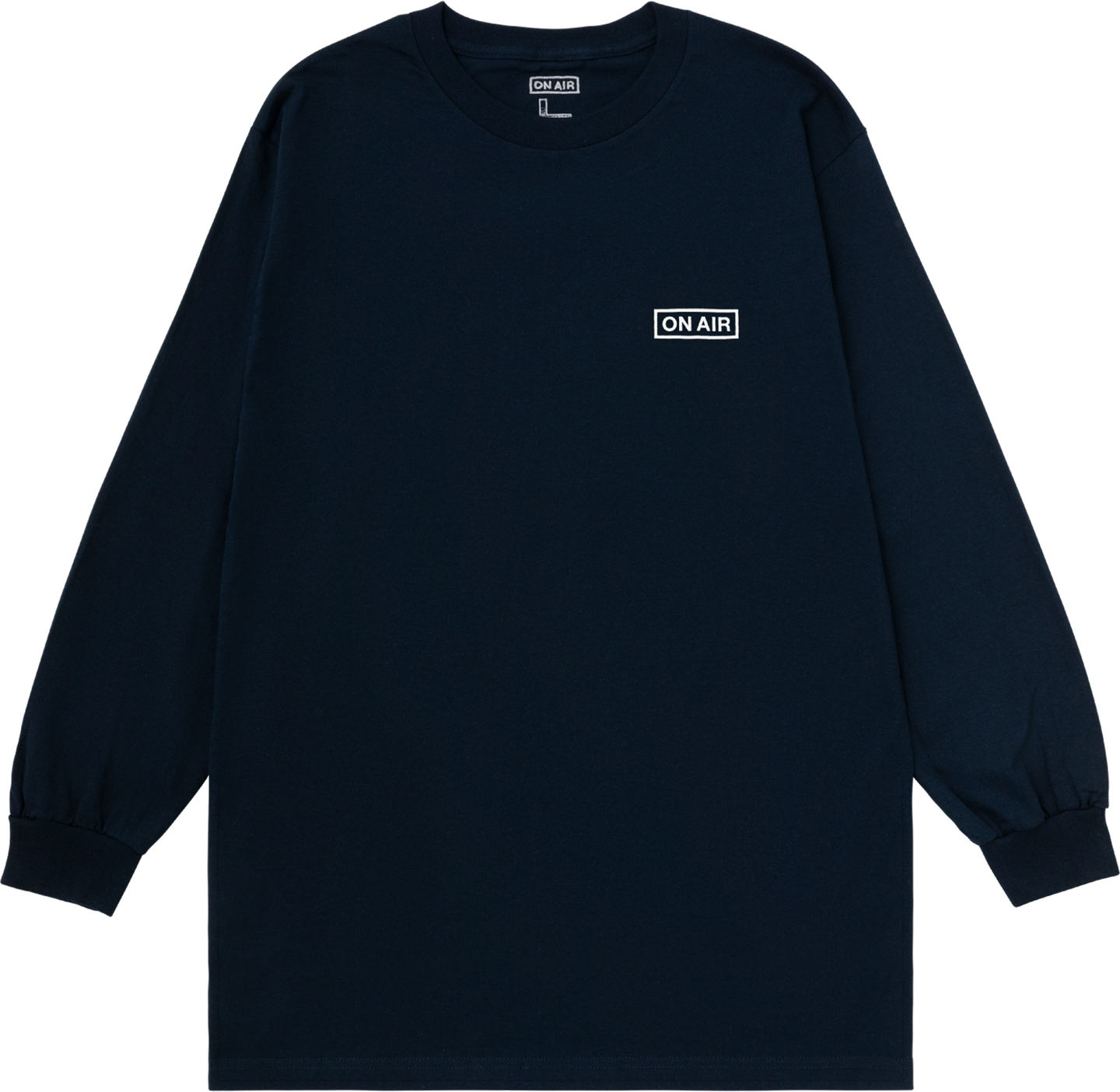 Basic Logo L/SL Tee (Navy)