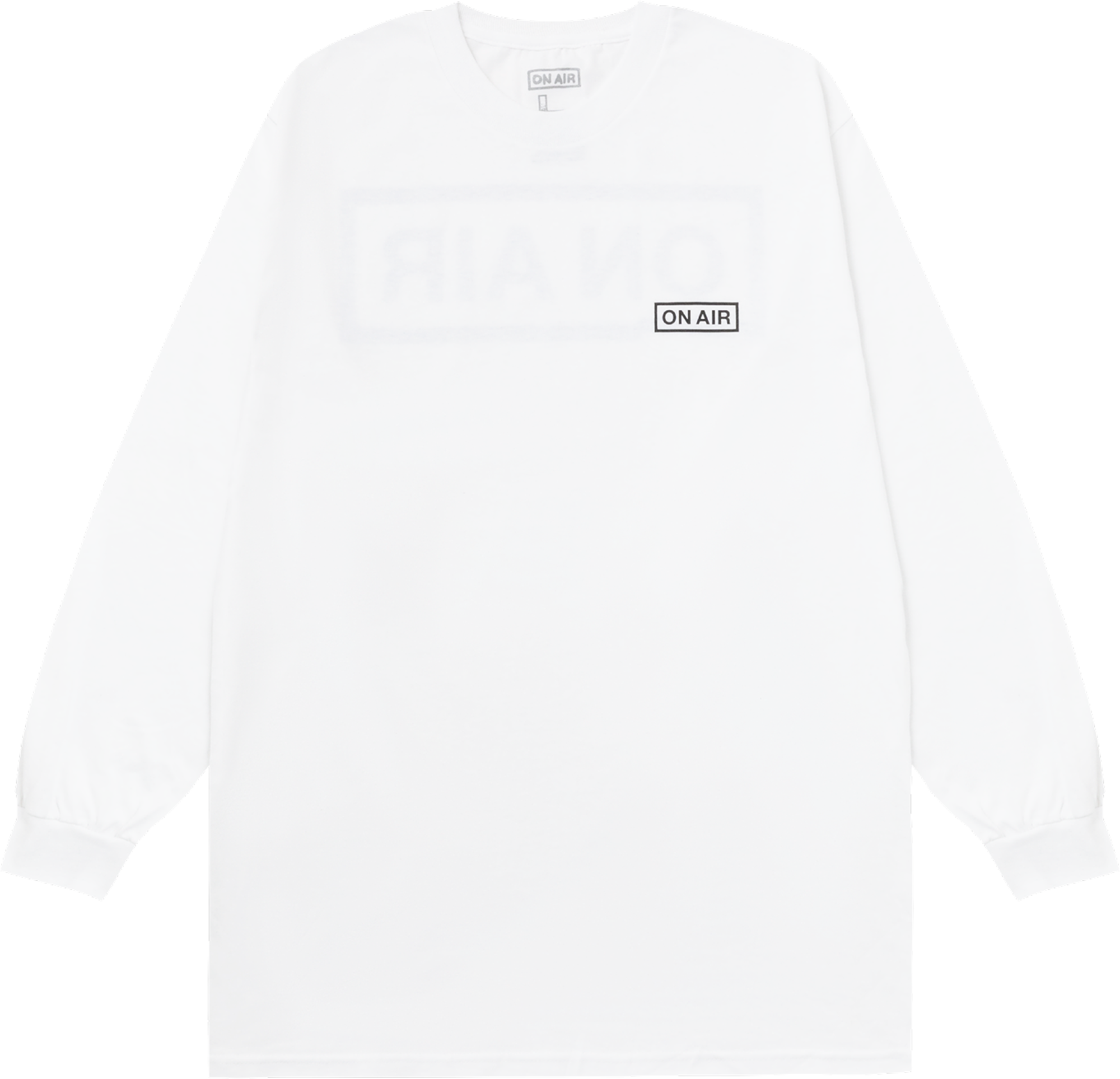Basic Logo L/SL Tee (White) – ON AIR