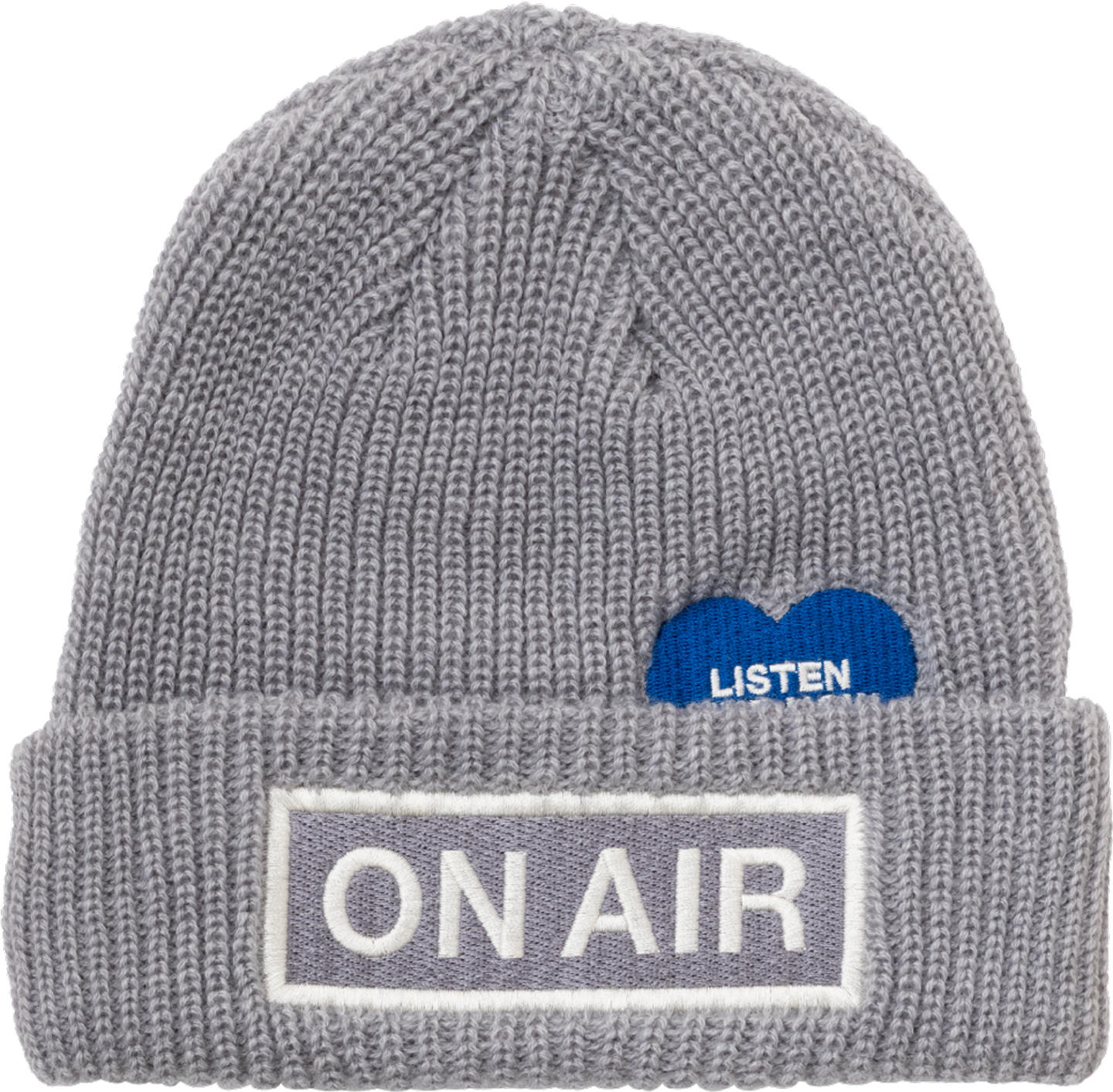 Basic Logo Cuff Beanie (Grey)