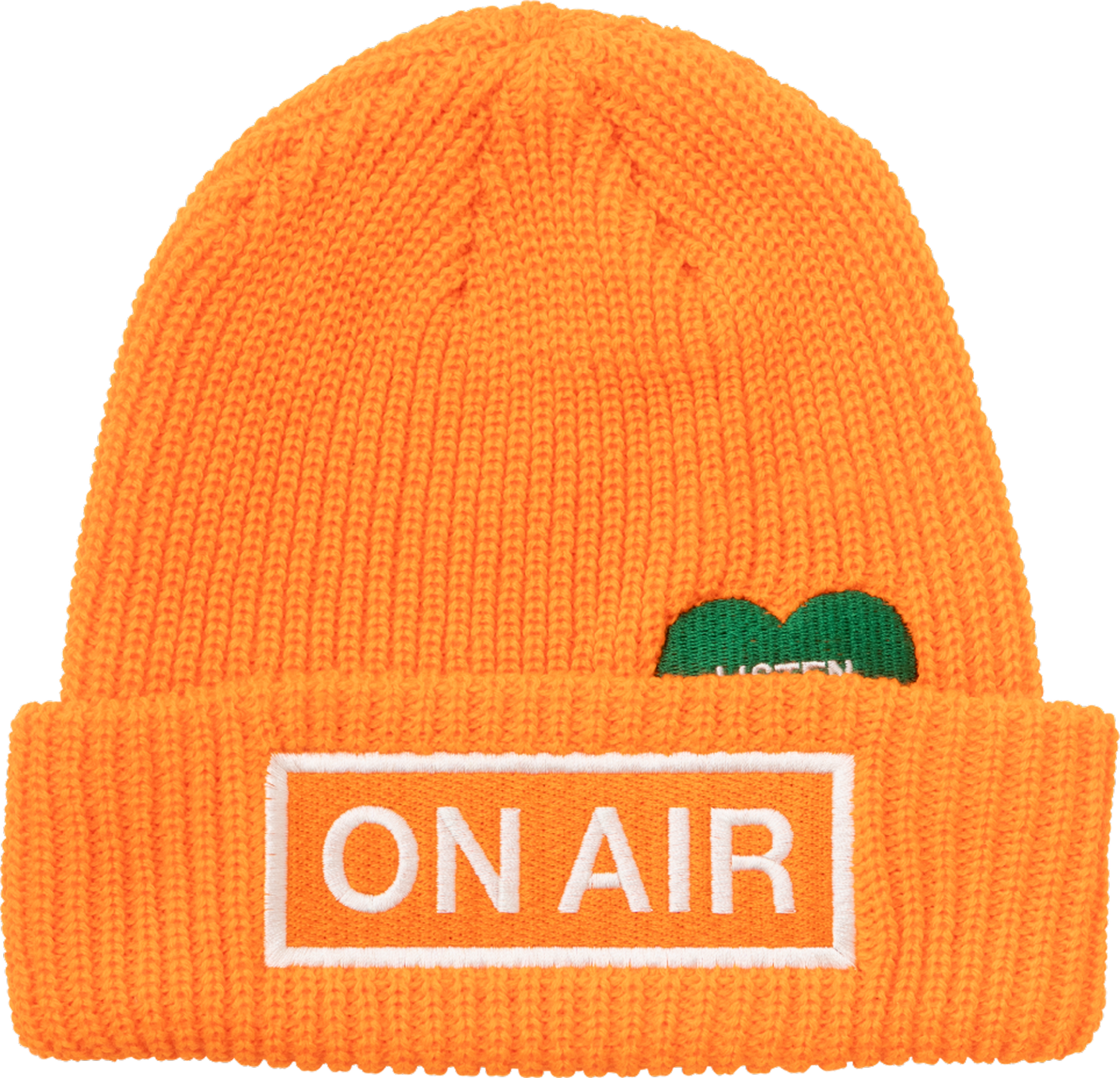 Basic Logo Cuff Beanie (Safety Orange)