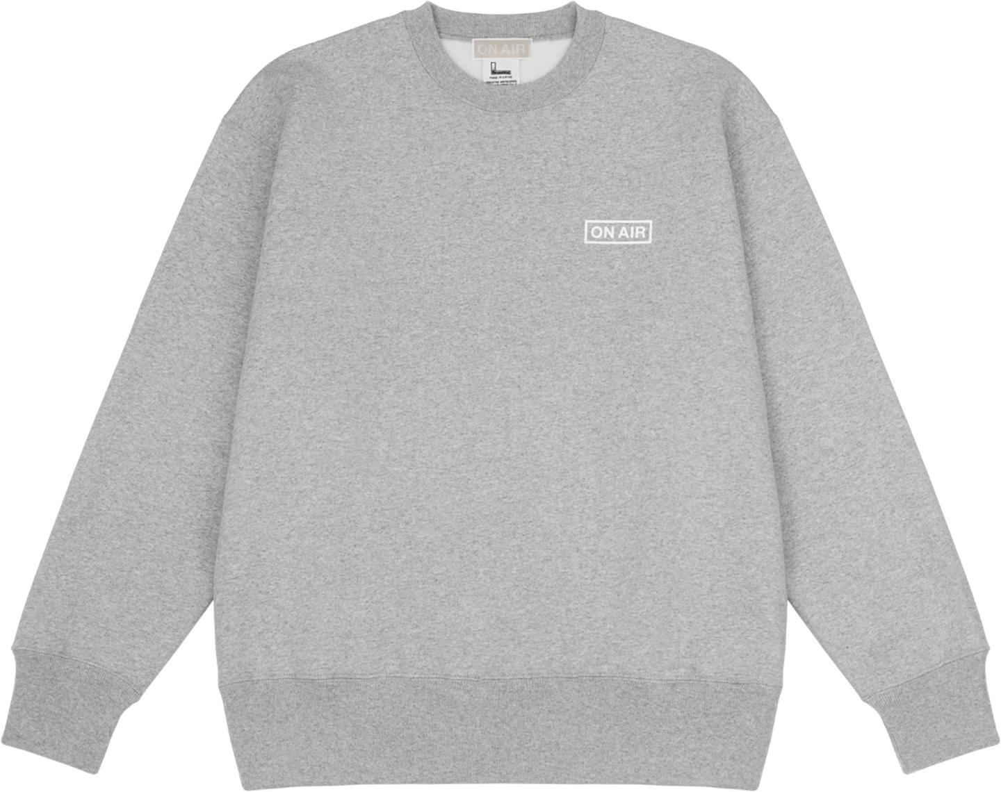 Basic Logo Heavyweight Fleece Crew (Grey Heather)