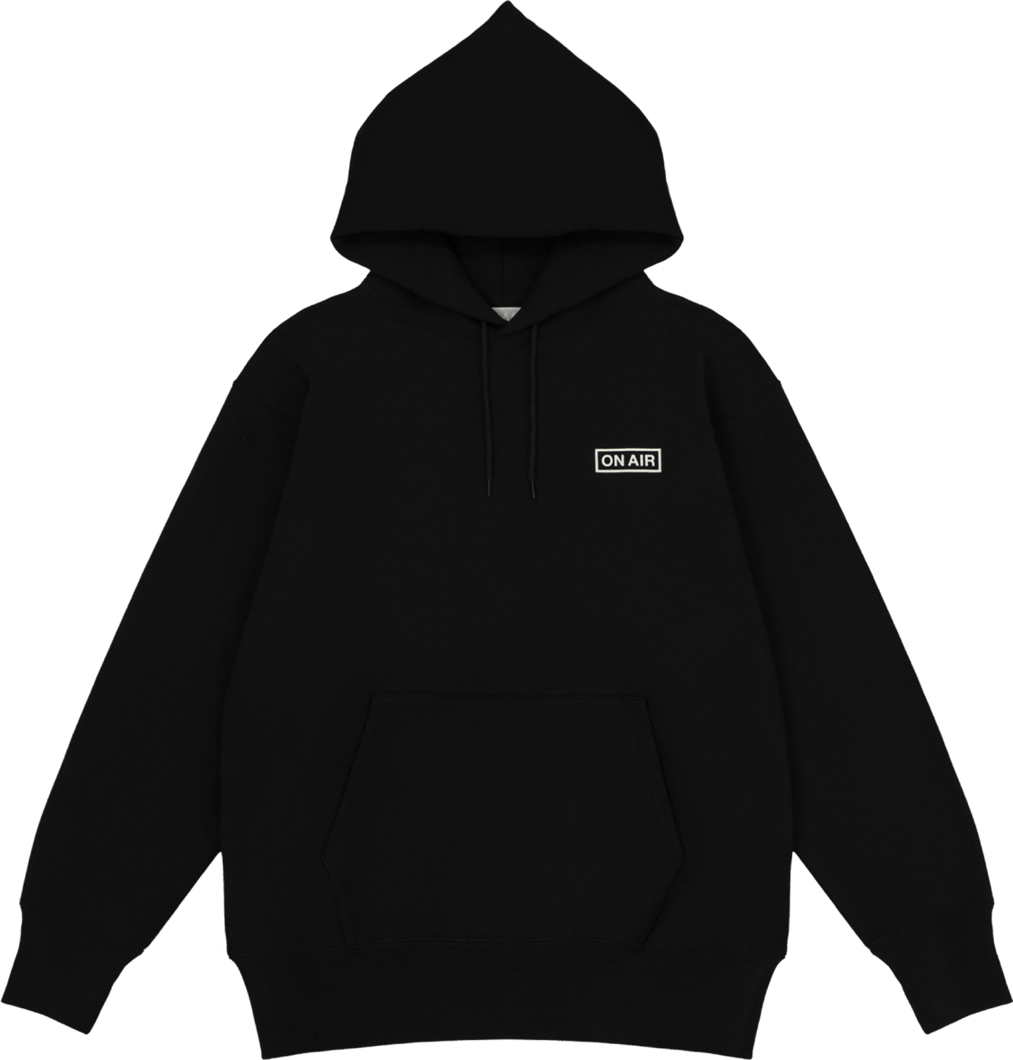 Basic Logo Heavyweight Fleece Pullover Hoodie (Black)
