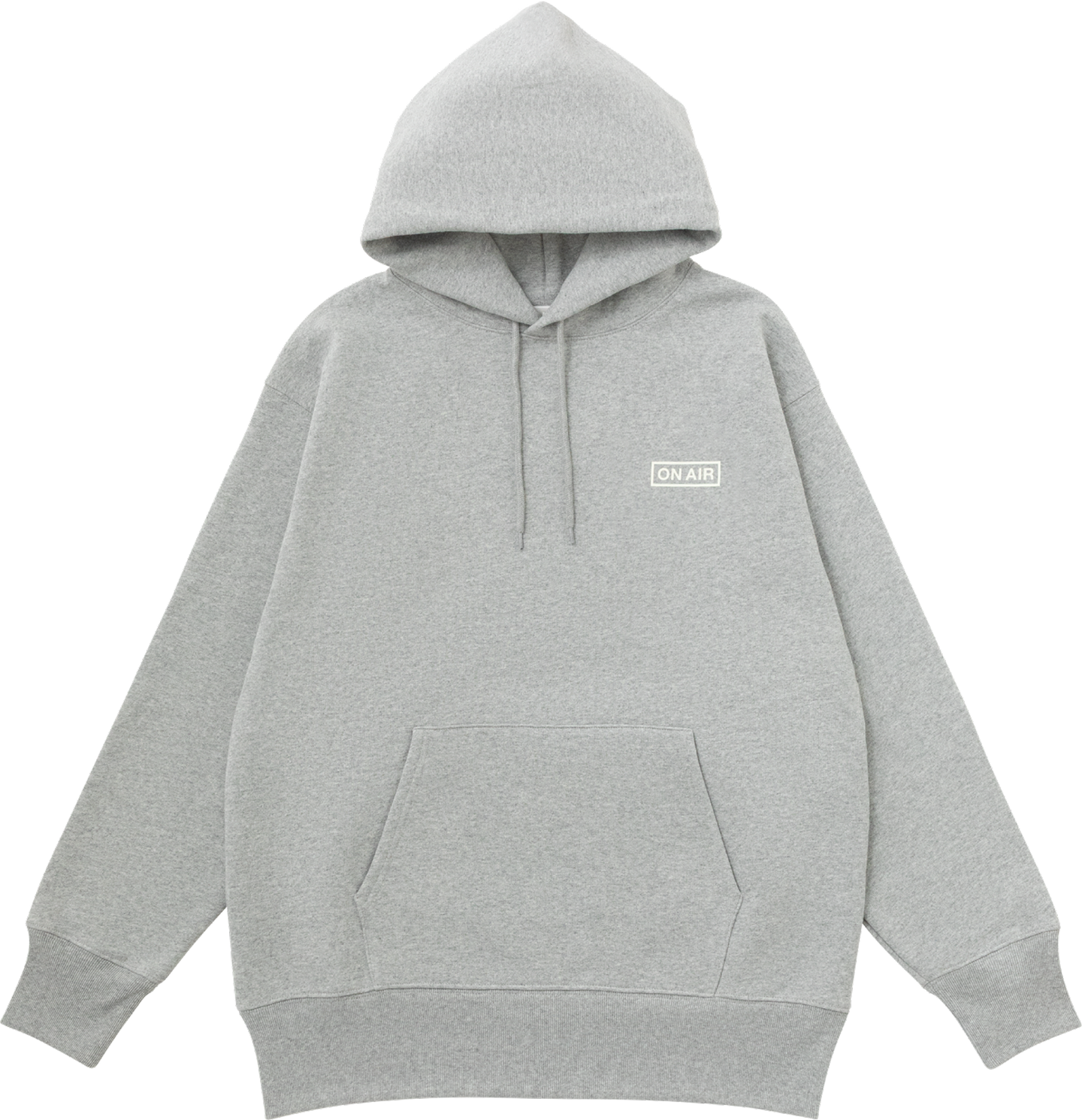Basic Logo Heavyweight Fleece Pullover Hoodie (Grey Heather)