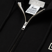 Load image into Gallery viewer, Basic Logo Heavyweight Fleece Full Zip Hoodie (Black)
