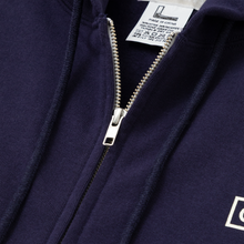 Load image into Gallery viewer, Basic Logo Heavyweight Fleece Full Zip Hoodie (Navy)
