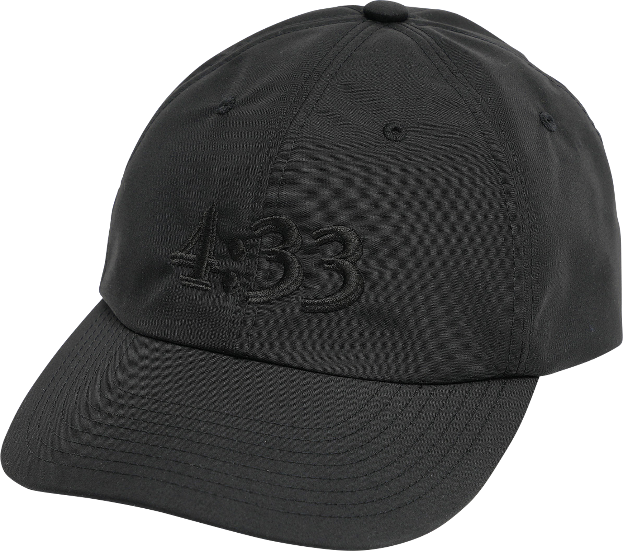 若者に人気のブランド (Black 4:33 - Cap Panel 6 Brim Curve Pre / garbage - Black) 帽子