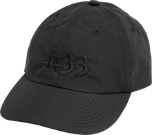 Load image into Gallery viewer, Pre Curve Brim 6 Panel Cap - 4:33 (Black / Black) - garbage
