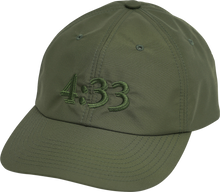 Load image into Gallery viewer, Pre Curve Brim 6 Panel Cap - 4:33 (Olive / Olive) - garbage
