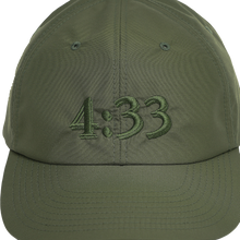 Load image into Gallery viewer, Pre Curve Brim 6 Panel Cap - 4:33 (Olive / Olive) - garbage
