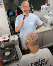 Load image into Gallery viewer, Radio Coconut #2 S/SL Tee (Powder BLue)
