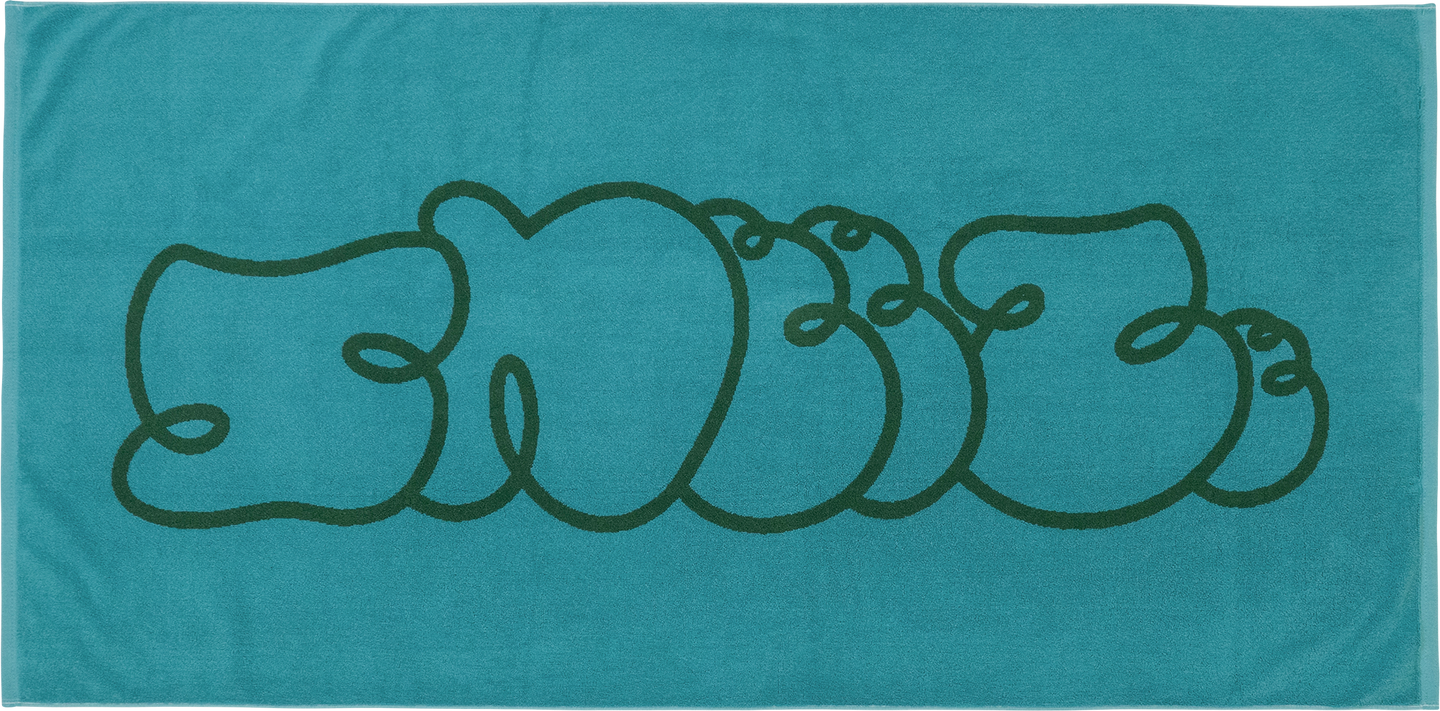 Sneeze Logo Beach Towel (Aqua)