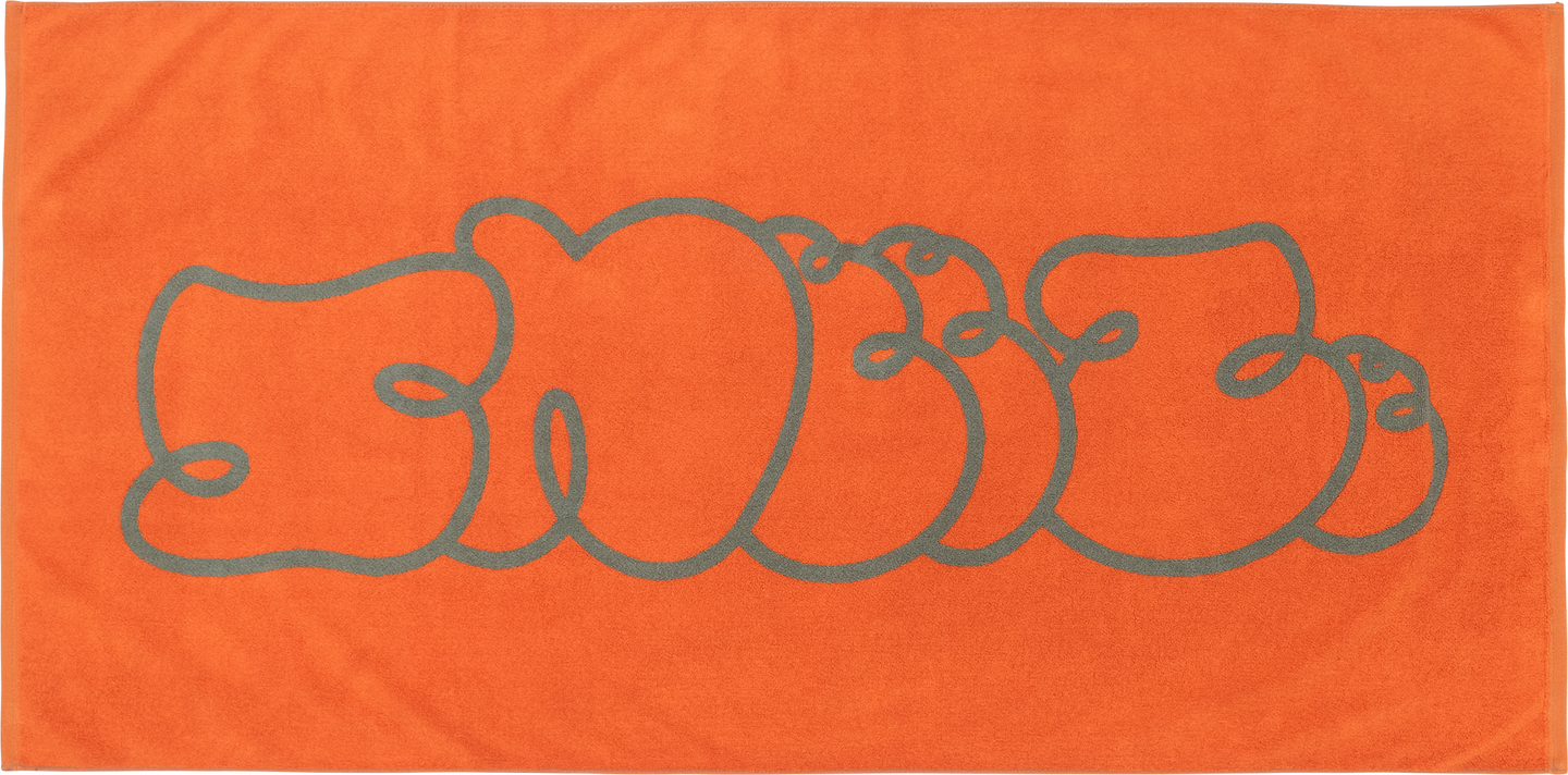 Sneeze Logo Beach Towel (Orange)