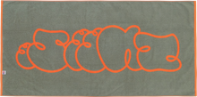 Load image into Gallery viewer, Sneeze Logo Beach Towel (Orange)
