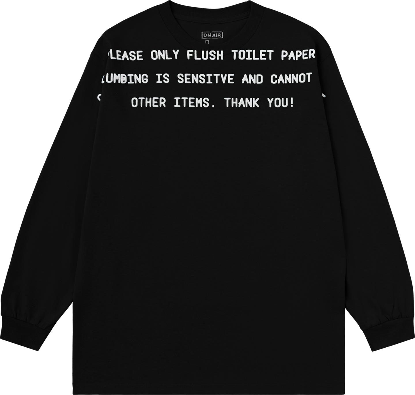 Flushing Matters L/SL Tee (Black)