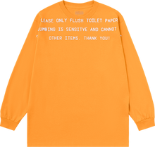 Load image into Gallery viewer, Flushing Matters L/SL Tee (Orange)
