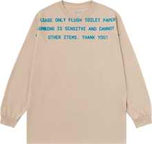 Load image into Gallery viewer, Flushing Matters L/SL Tee (Sand)
