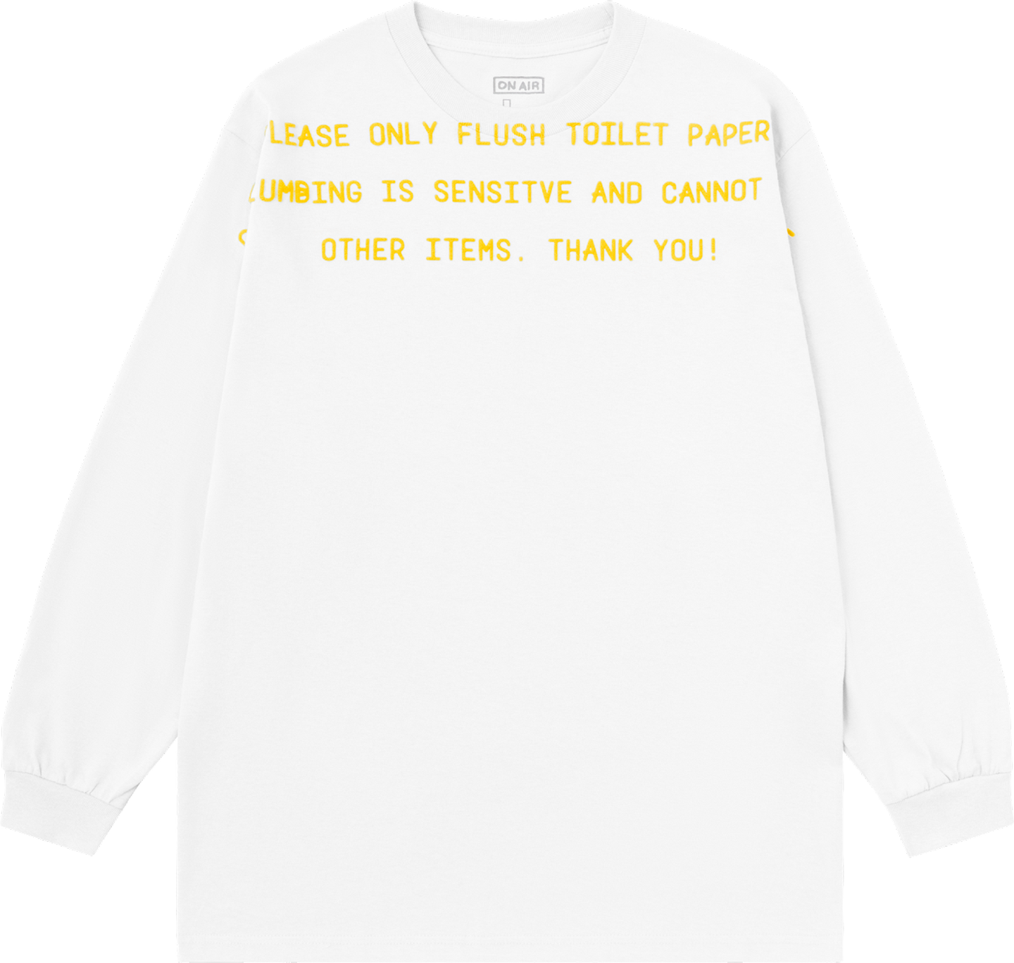 Flushing Matters L/SL Tee (White)