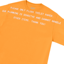 Load image into Gallery viewer, Flushing Matters L/SL Tee (Orange)
