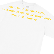 Load image into Gallery viewer, Flushing Matters L/SL Tee (White)

