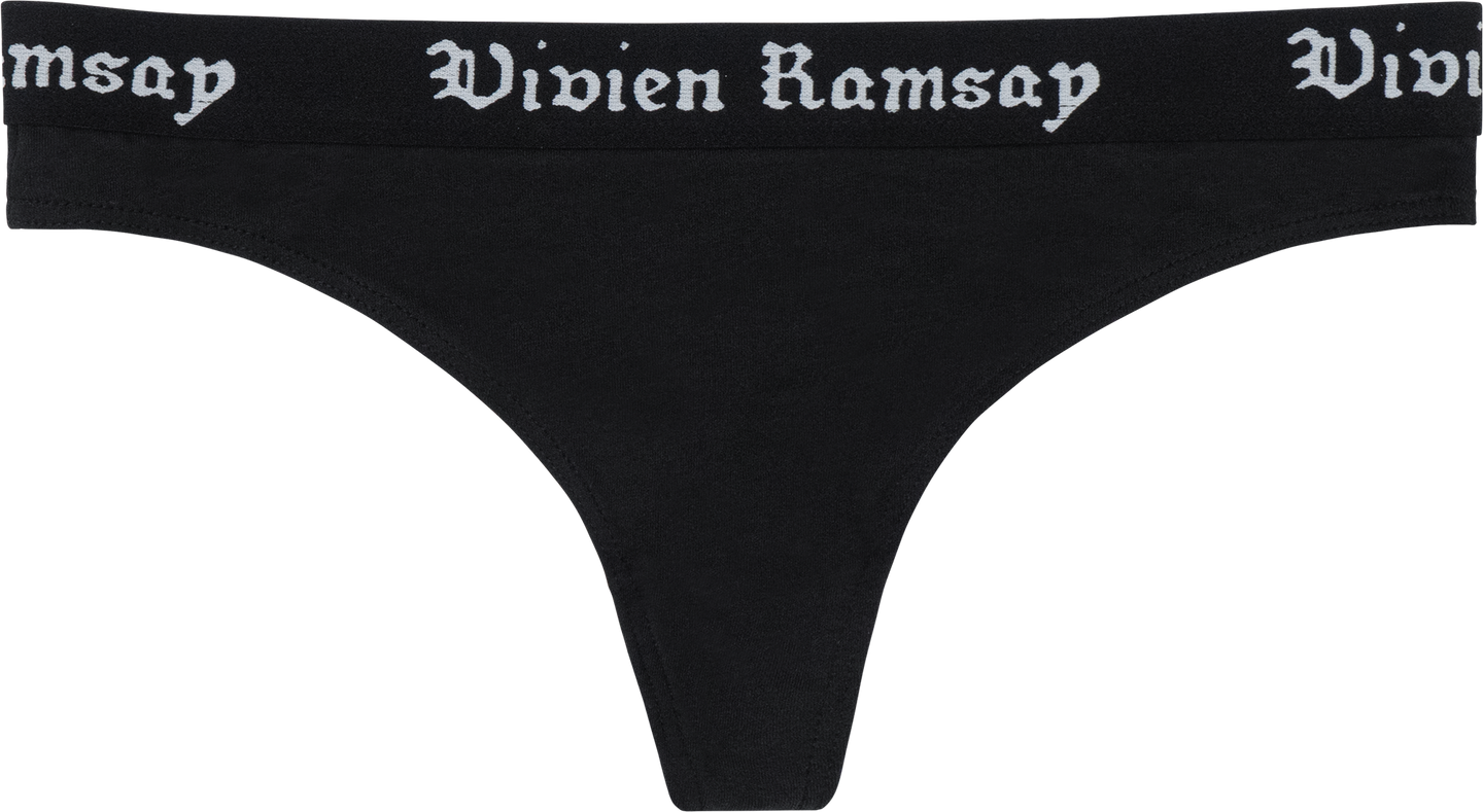 Thong 3 pack (Black) - Vivien Ramsay