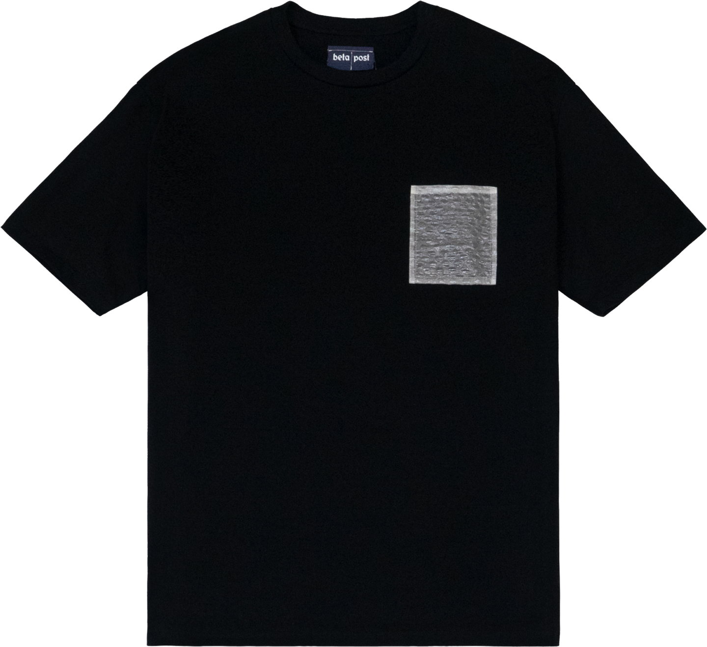 Bubble Wrap Pocket T-shirt (Black) - beta post