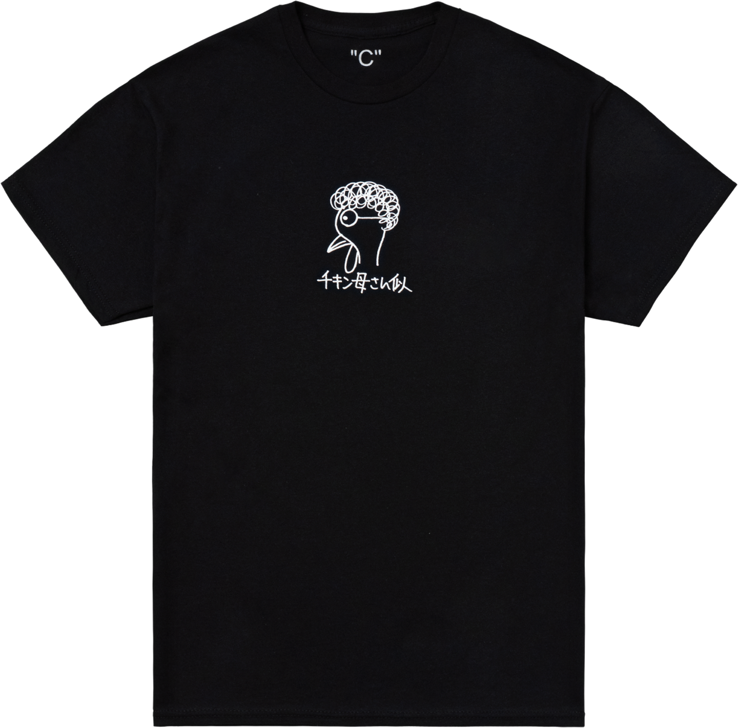 チキン母さん似 S/SL Tee (Black) - 
