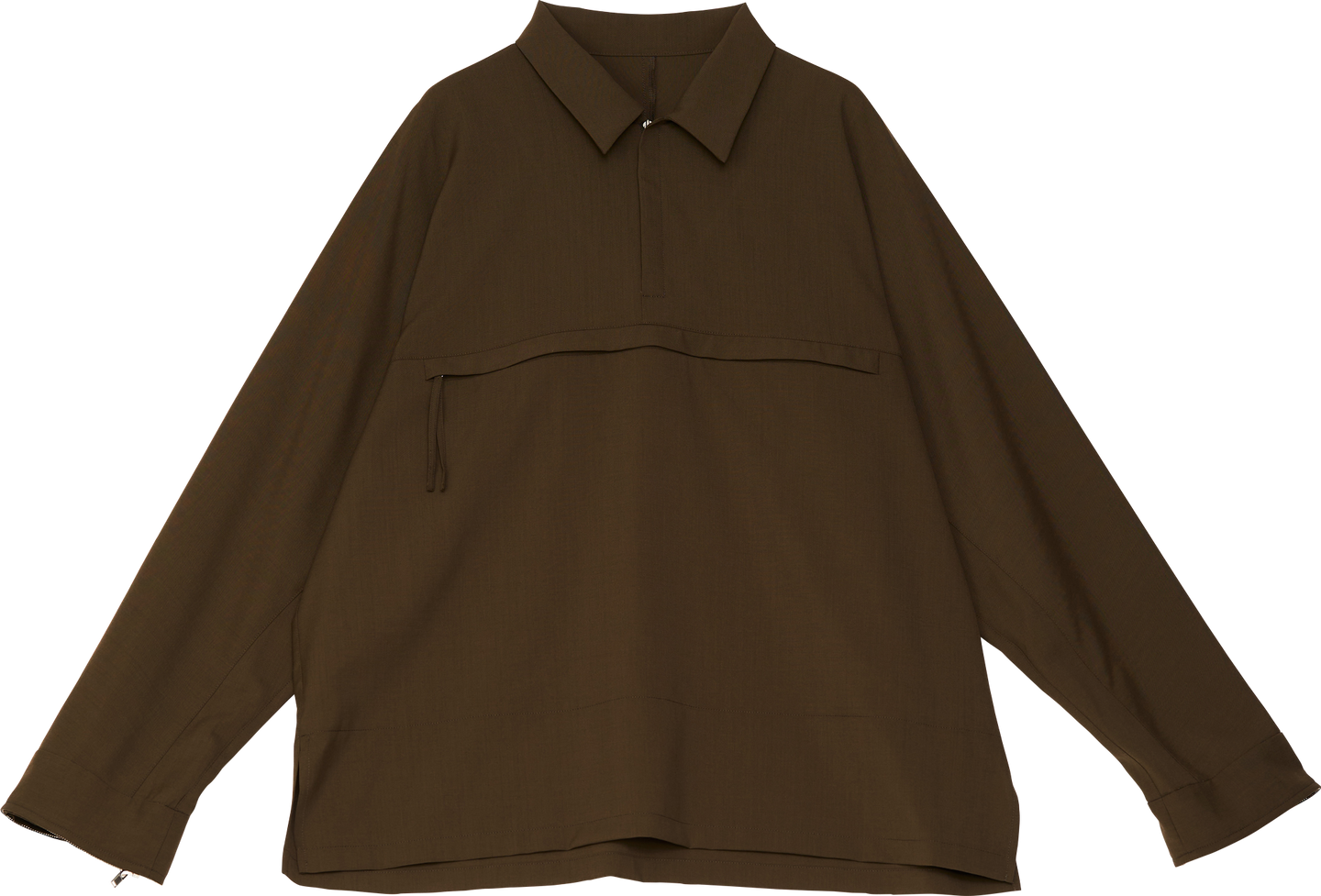 Shoulder Bag Shirt (Khaki) - beta post