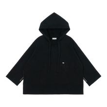 Load image into Gallery viewer, Heavy Fleece Baja Hoodie (Black)

