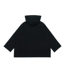 Load image into Gallery viewer, Heavy Fleece Baja Hoodie (Black)
