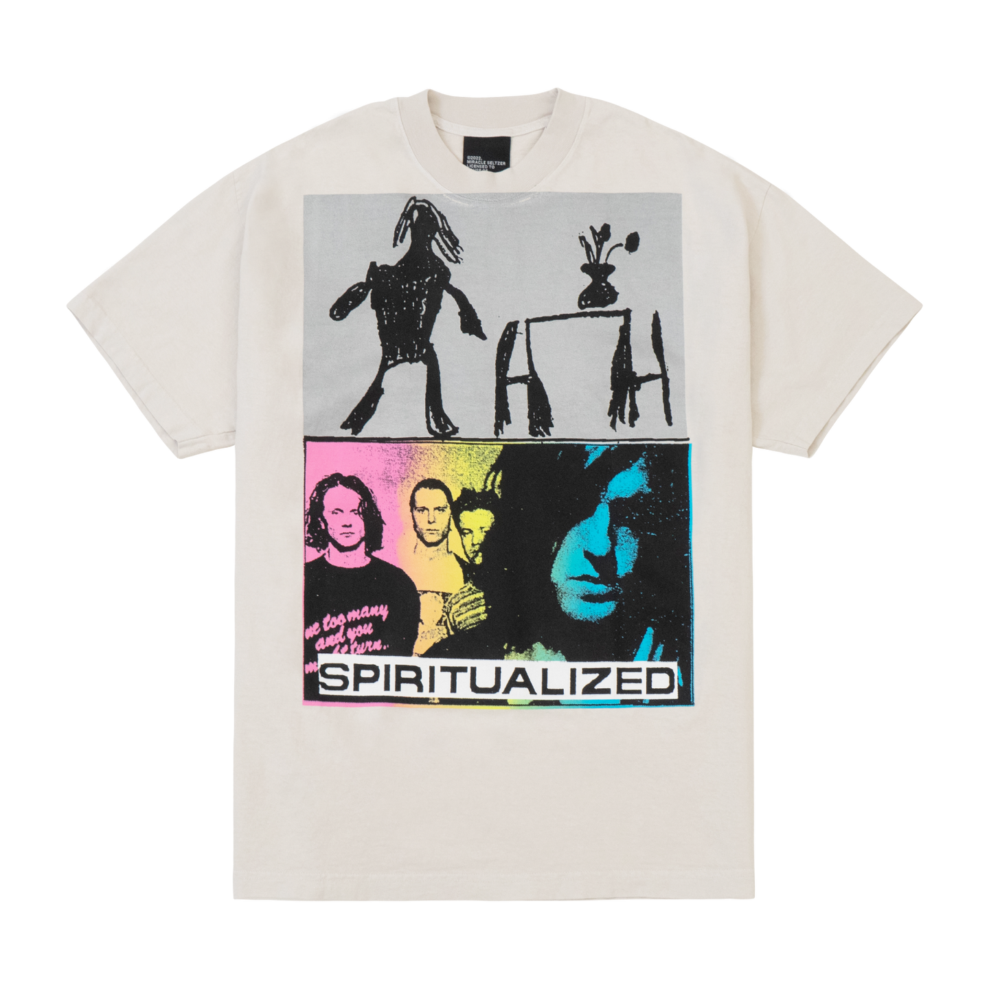 Spiritualized Adults S/SL Tee (Concrete) - Miracle Seltzer